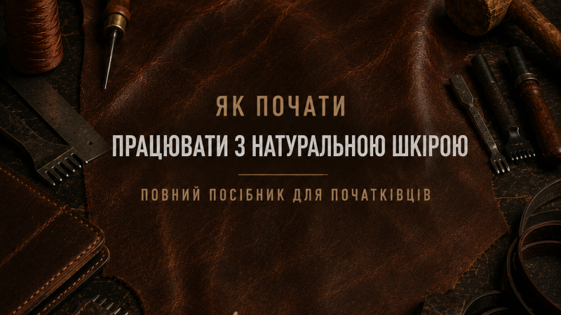 Як почати працювати з натуральною шкірою – повний посібник для початківців