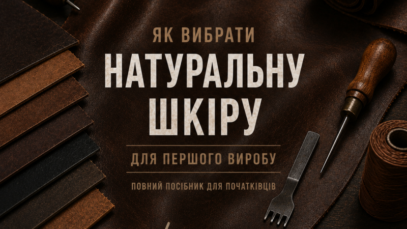 Як вибрати натуральну шкіру для першого виробу