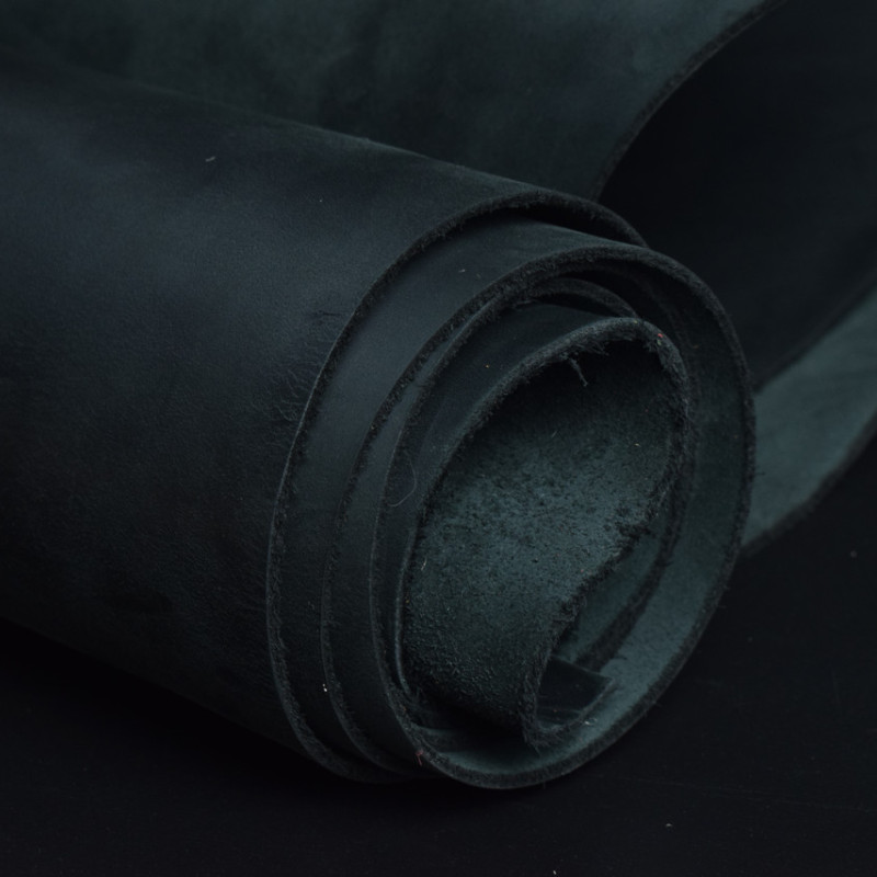 Шкіра Крейзі хорс (Crazy Horse) чорний, 1.4-1.6 мм (вороток)
