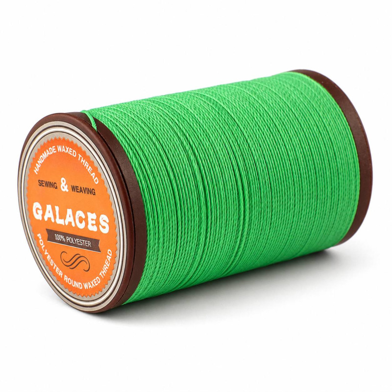 Нитка Galaces кругла вощена 0.55 мм, салатовий (S065) Нитка Galaces кругла вощена 0.55 мм, салатовий (S065)