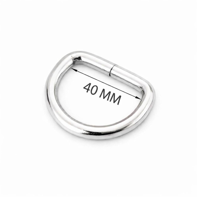 Півкільце металеве 5*40*24 мм, нікель Півкільце металеве 5*40*24 мм, нікель