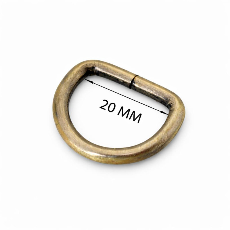 Півкільце металеве 4×20×15 мм, антик Півкільце металеве 4×20×15 мм, антик