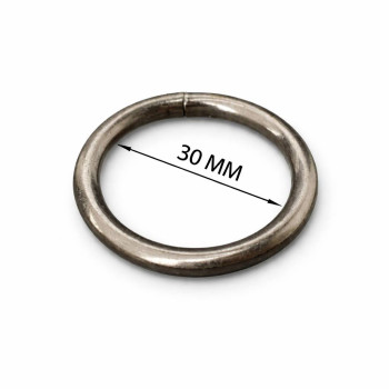 Металлическое кольцо 5*30 мм, темный никель Металлическое кольцо 5*30 мм, темный никель