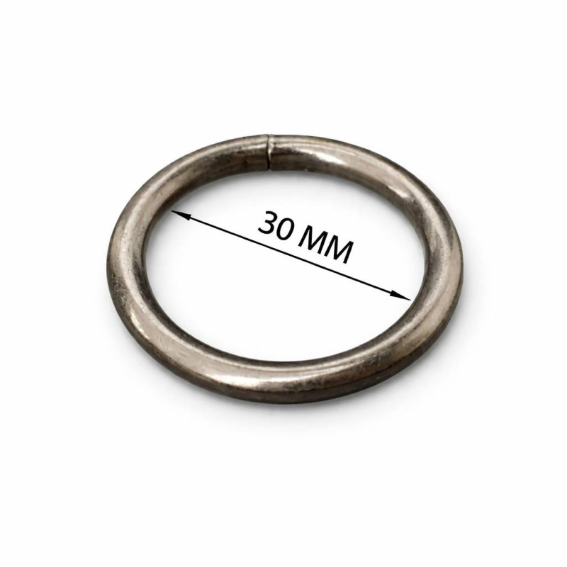 Металеве кільце 5*30 мм, темний нікель Металеве кільце 5*30 мм, темний нікель
